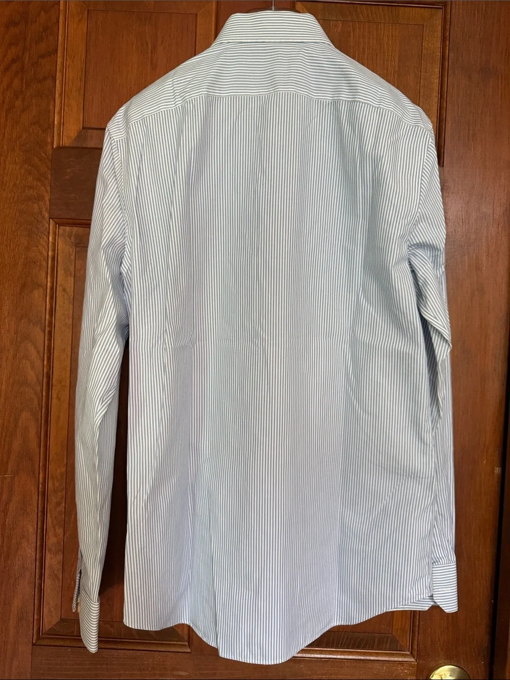 Banana Republic Light Blue & White Pinstripe Dress Shirt